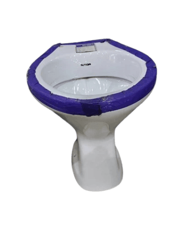 Open Front White Western Toilet