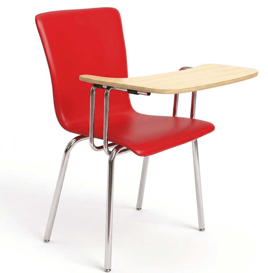 Plastic School Chair with Writing Pad
