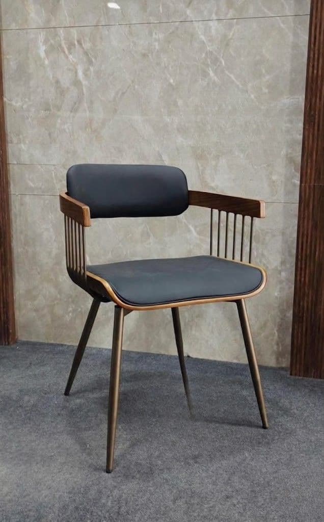 Premium Wooden Armrest Accent Chair