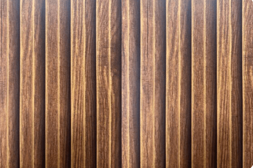 Rustic Teak Fluted Wall Panel