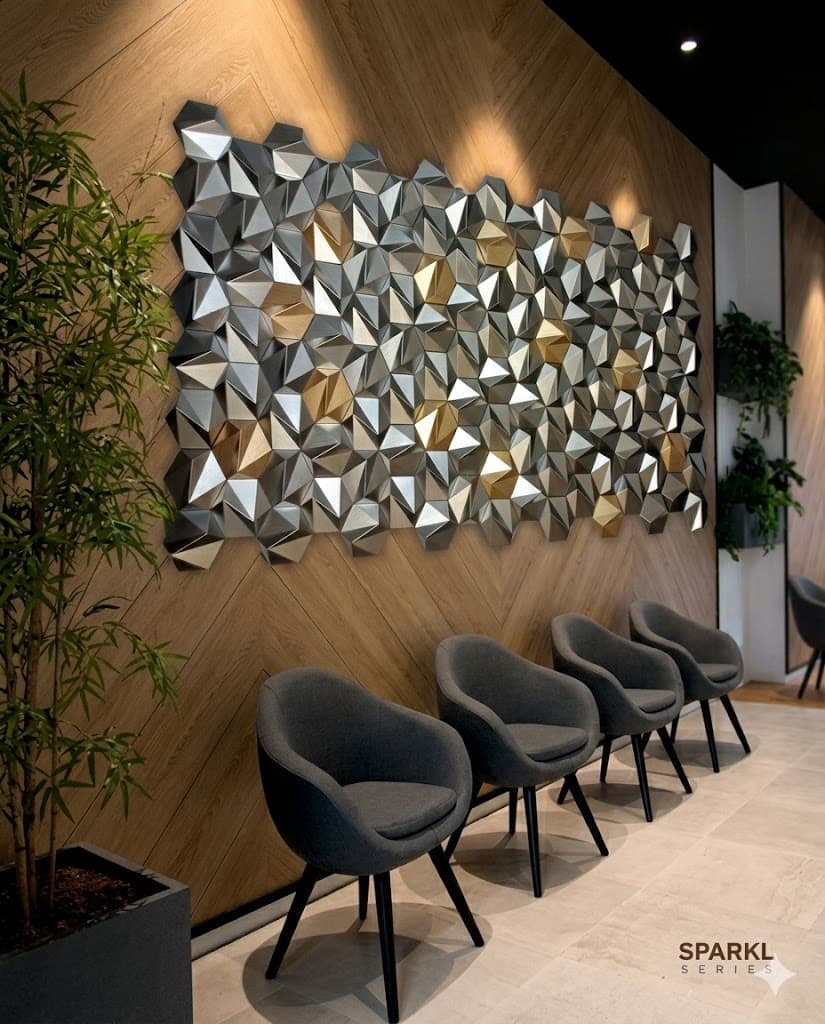 Sparkle Geometric 3D Wall Panel Art