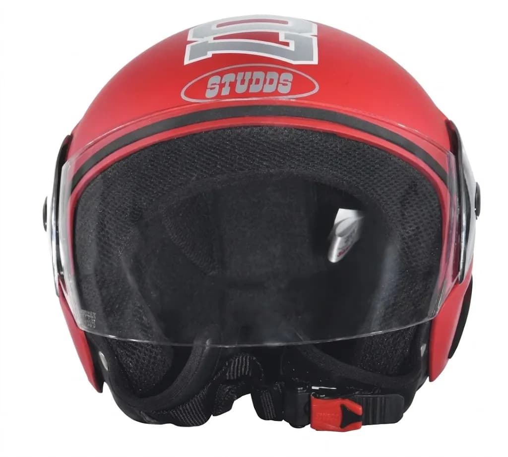 Studds Cub Decor (XL) Open Face Helmet 07 Red