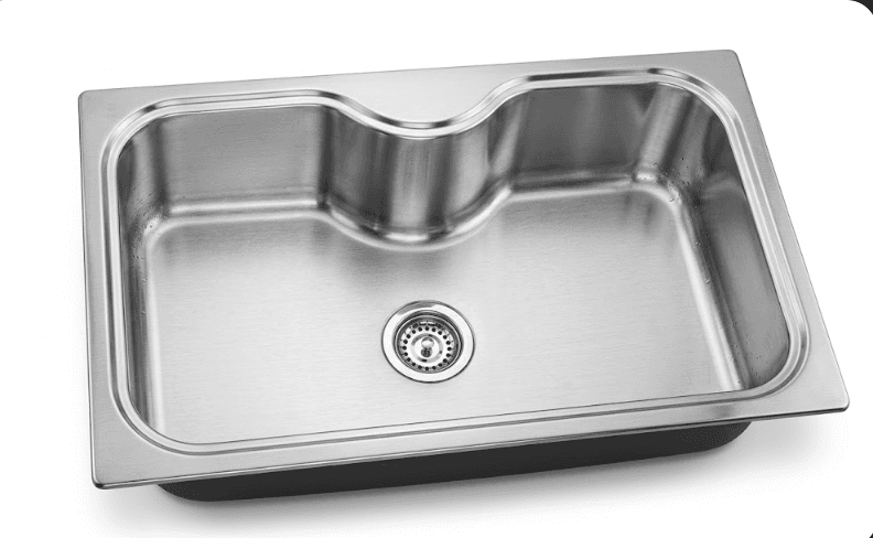 U Designer Single Bowl Stainless Steel Kitchen Sink