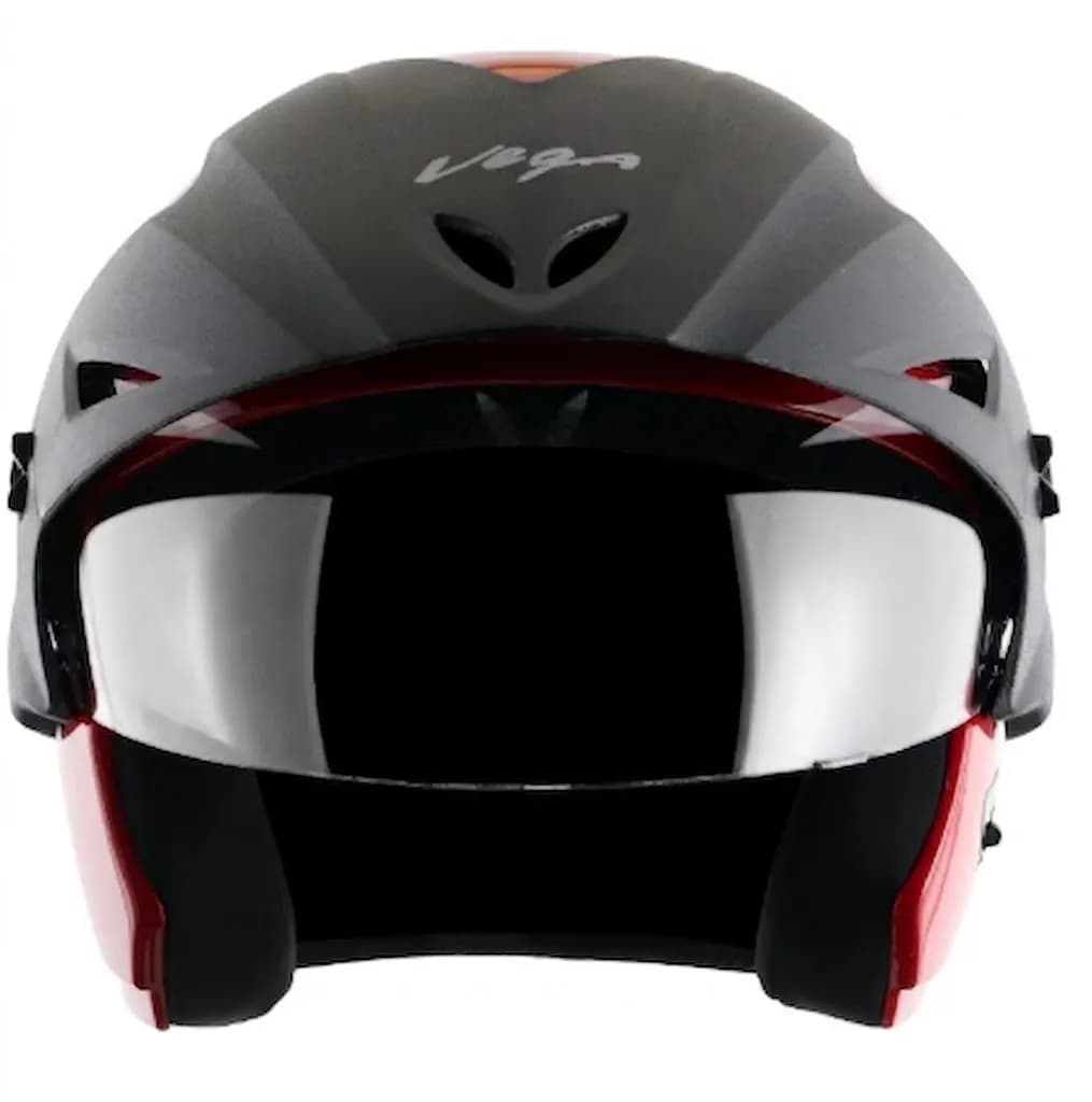 VEGA Cruiser W/P Red Open Face Medium Helmet