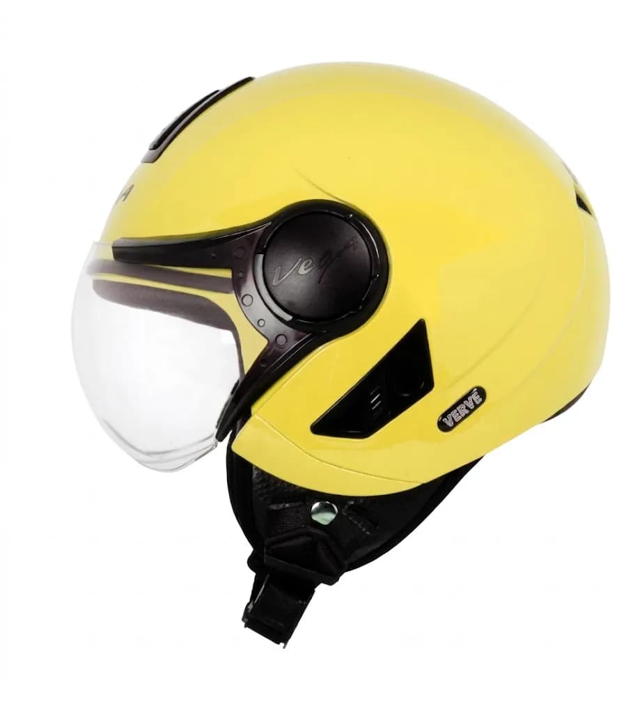 VEGA Verve Yellow Open Face Medium Helmet