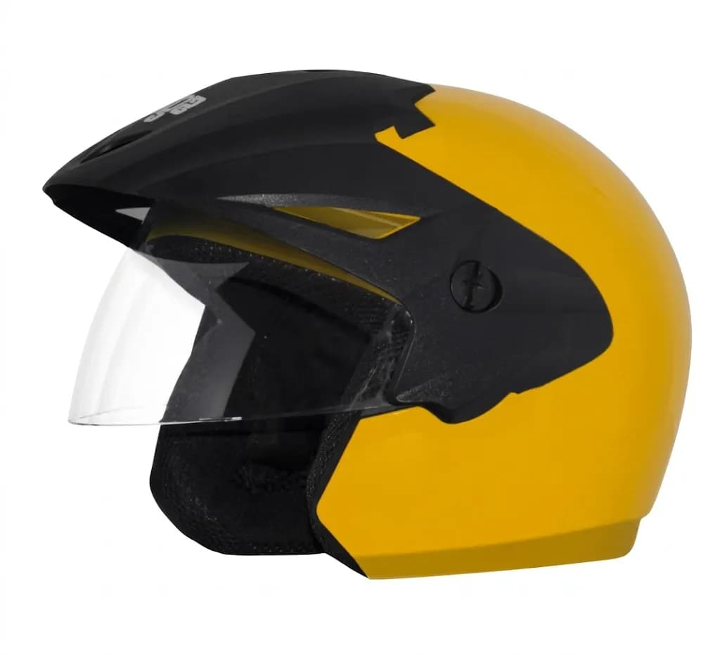 Vega Cruiser W/P Open Face Helmet – Yellow & Black
