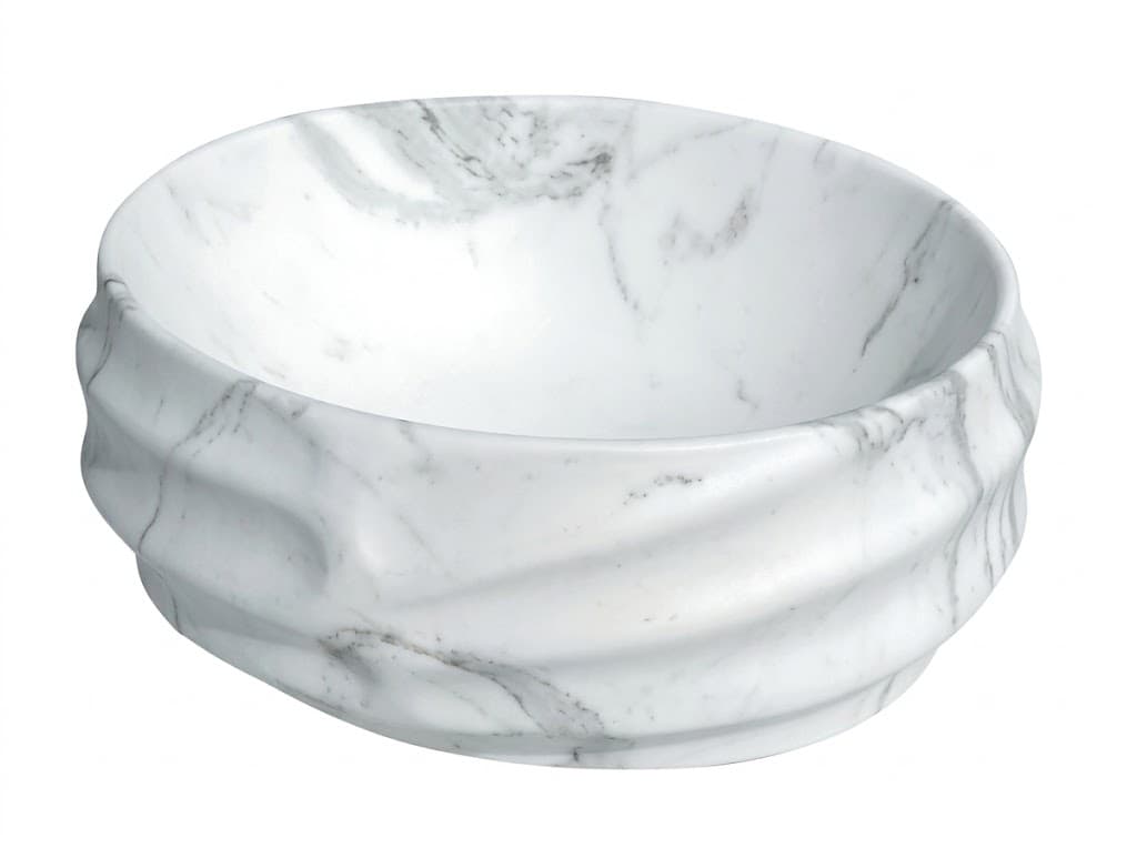 White Round Tabletop Wash Basin