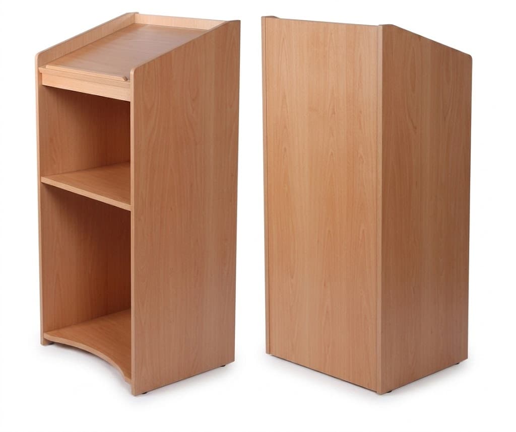 Wooden Floor-Standing Lectern Podium